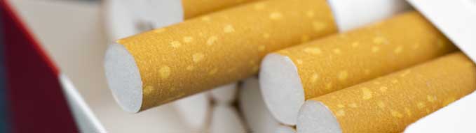 A pack of cigarettes