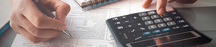 Tax time, tax concept with man filling tax form. Business income.